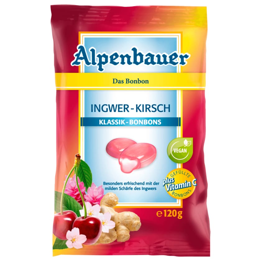 Alpenbauer Ingwer Kirsch Klassik-Bonbons vegan 120g